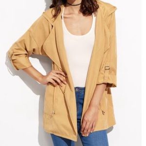 Mustard yellow drawstring jacket 💕